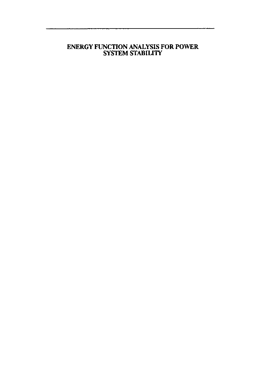 Energy Function Analysis For Power System Stability - Page 2