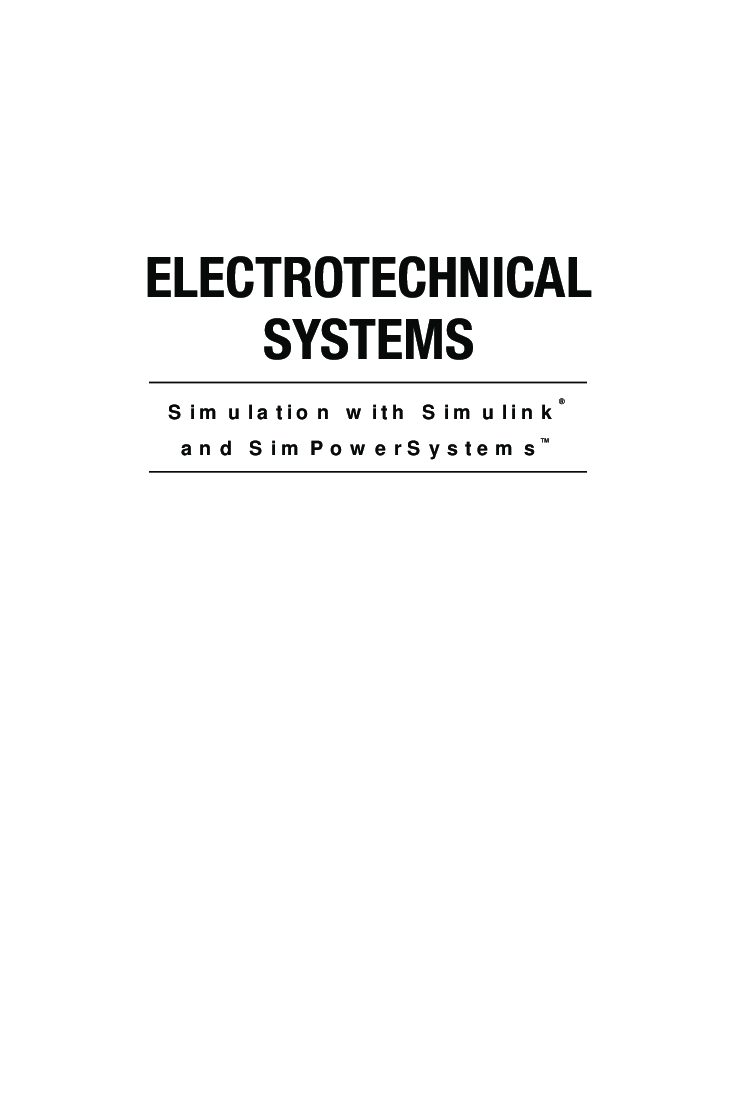 Electrotechnical Systems Simulation With Simulink And Simpower Systems - Page 2