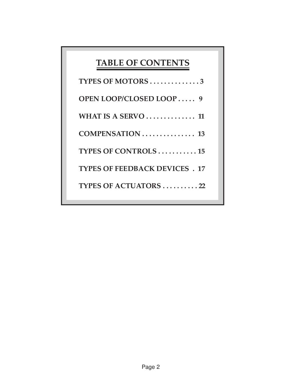 Baldor Motors And Drives Baldor Electric Company Sarvo Control Facts A Handbook Explaining The Basic Of Motion - Page 3