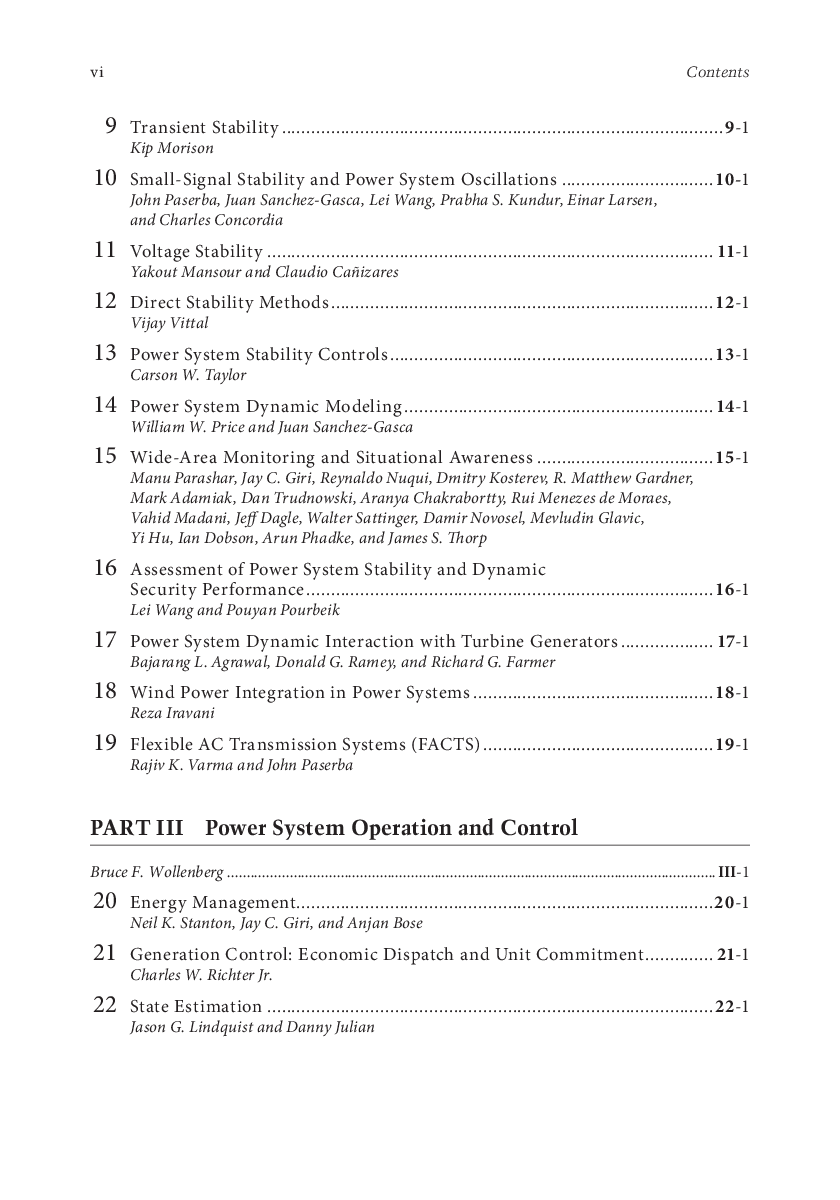 Power System Stability And Control Third Edition - Page 4