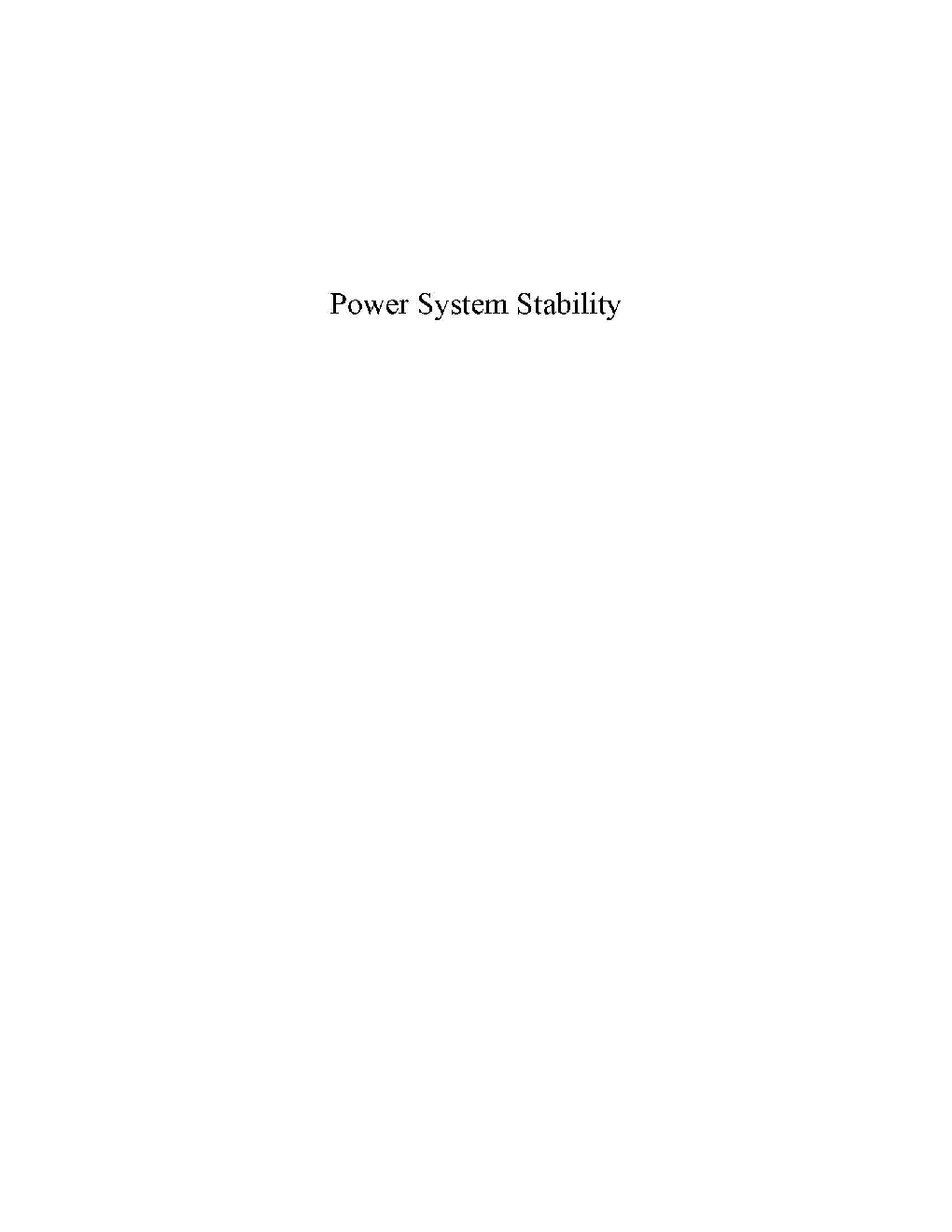 Power System Stability - Page 2