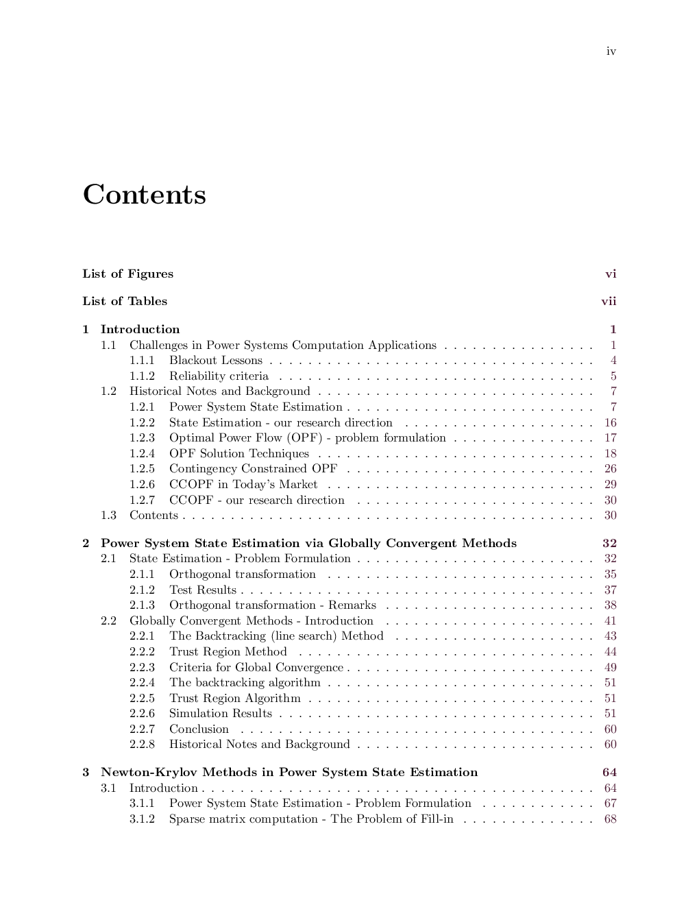 Power System State Estimation And Contingency Constrained Optimal Power Flow - Page 2
