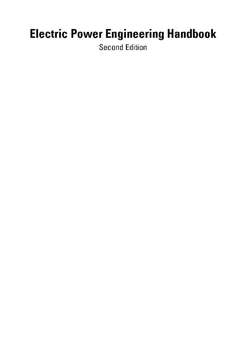 Electric Power Engineering Handbook Power Systems Second Edition - Page 2