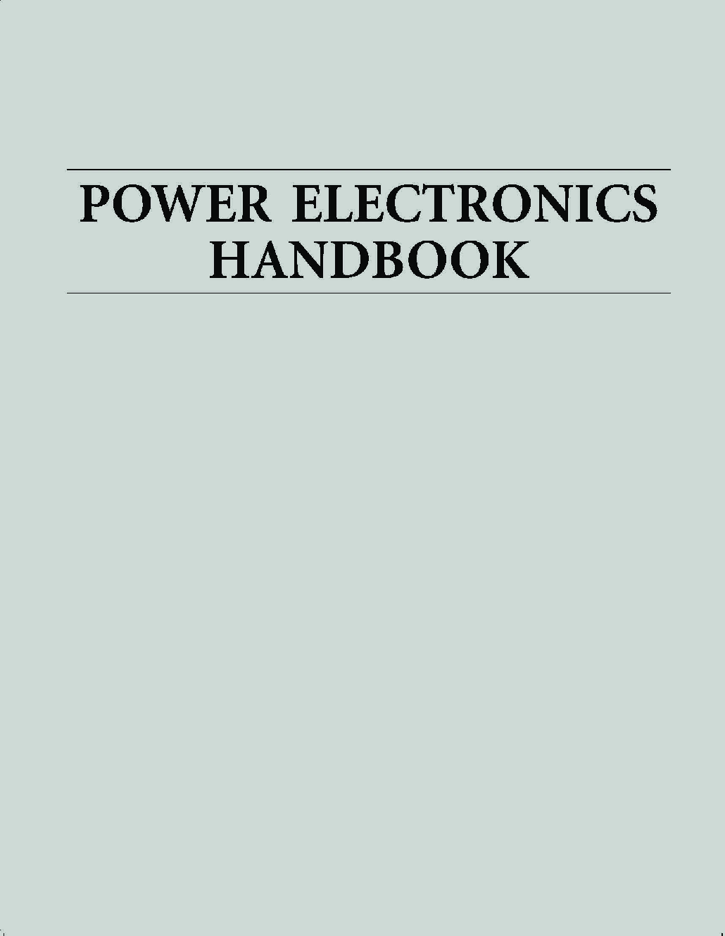 Power Electronics Handbook - Page 1