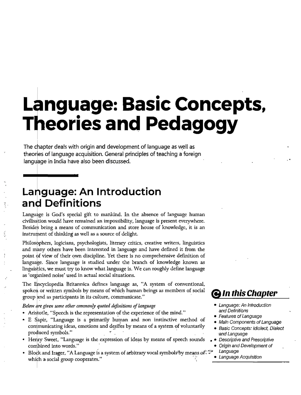 UGC NET Language Basic Concepts,Theories And Pedagogy Study Material For English Paper-2 - Page 2