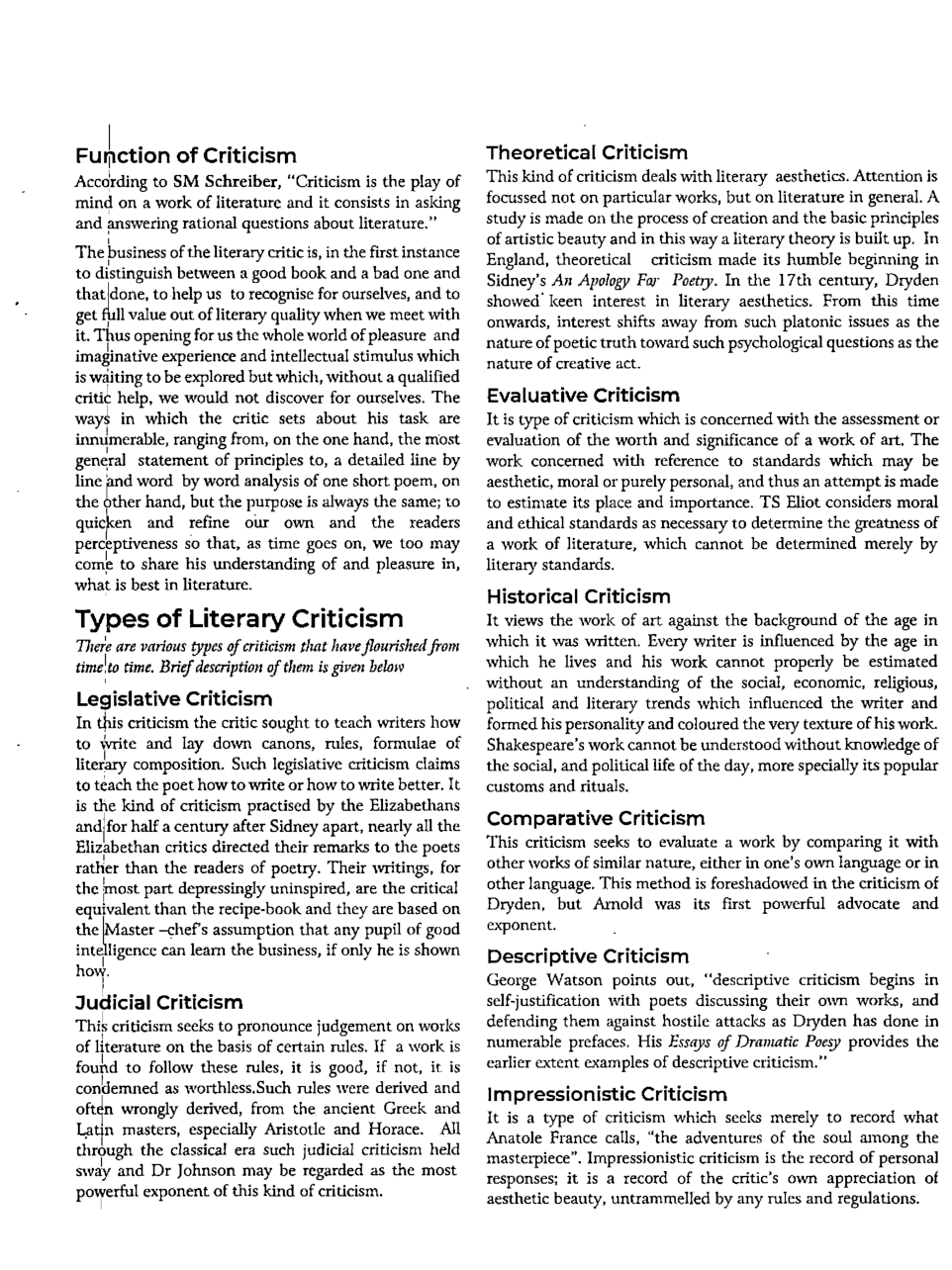UGC NET Literary Criticism Study Material For English Paper-2 - Page 3