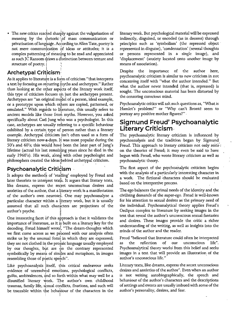 UGC NET Literary Theory Post World War II Study Material For English Paper-2 - Page 4
