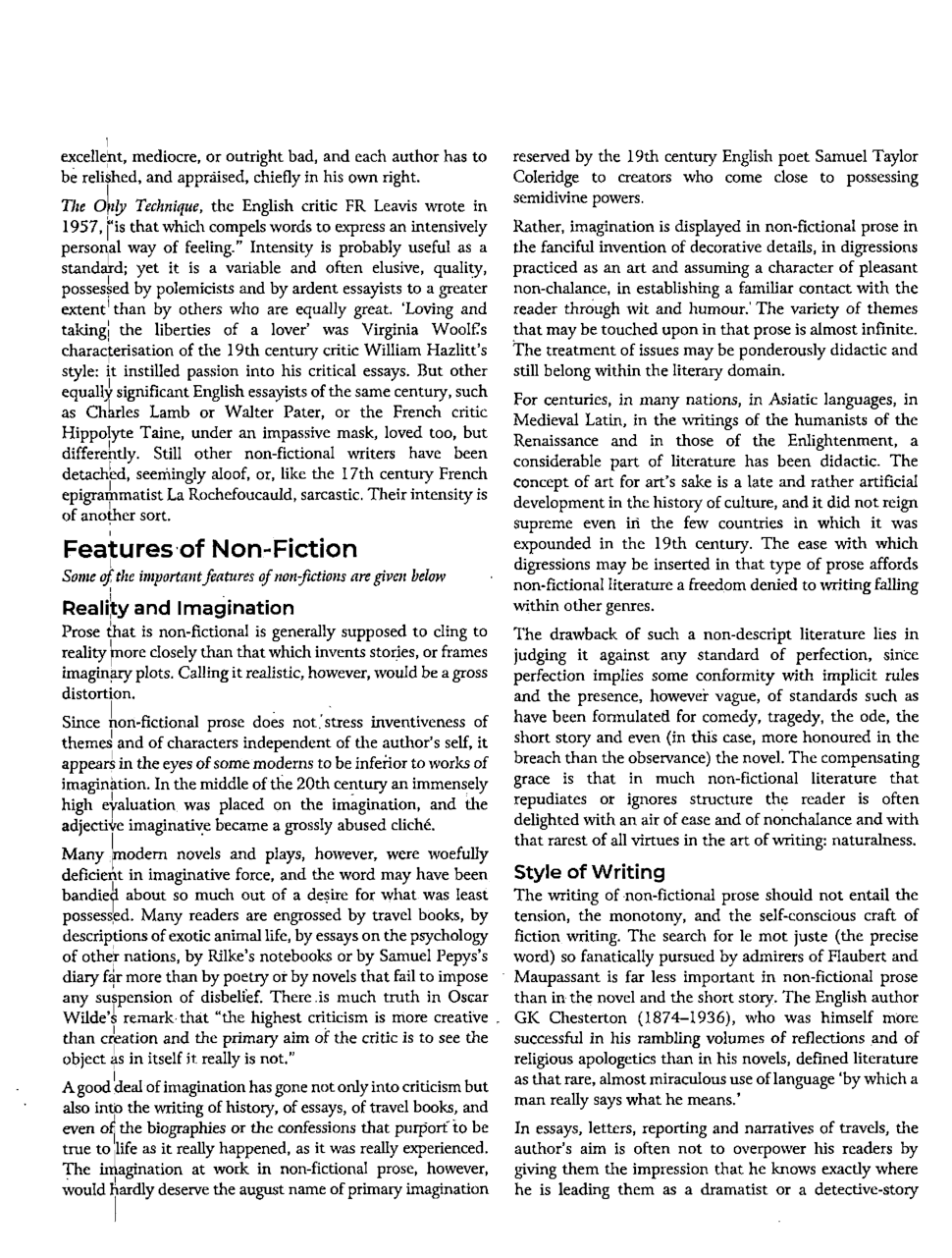 UGC NET Non-Fictional Prose Study Material For English Paper-2 - Page 5