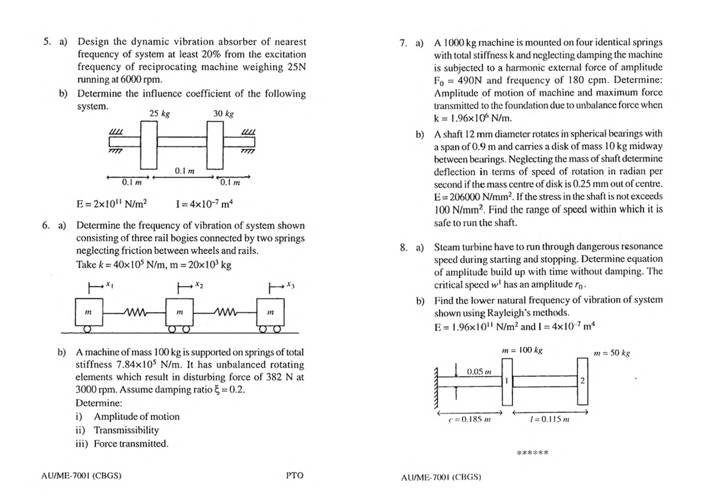 RGPV BE Mechanical Engineering VII SEM Previous 4 Years Question Papers - Page 3