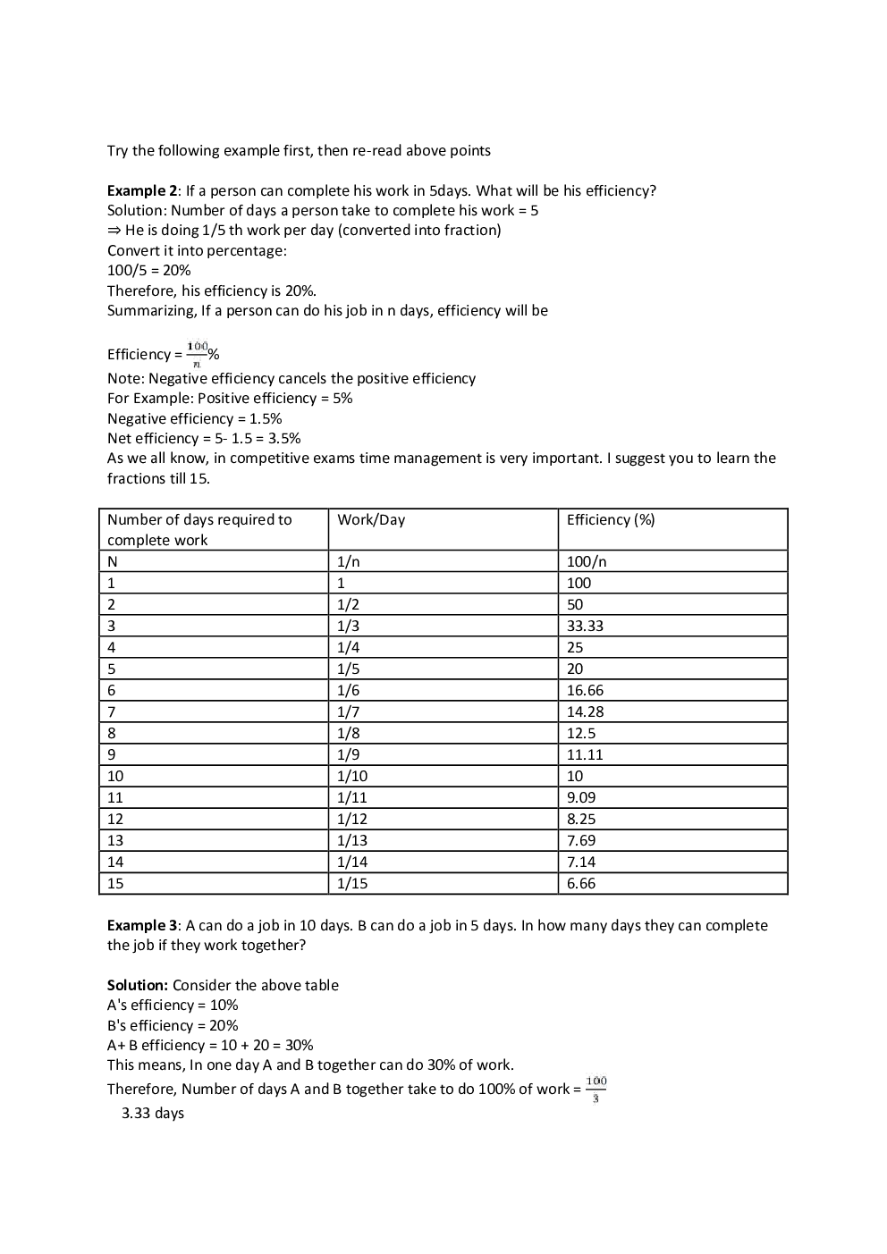 MCQs IBPS Clerk Quantitative Aptitude (Time And Work) - Page 3