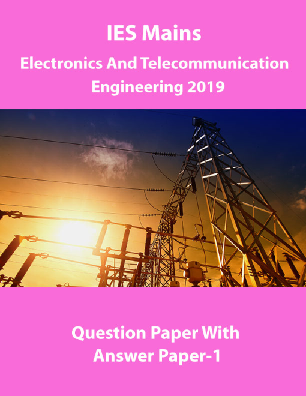 IES Mains Electronics And Telecommunication  Engineering 2019 Question Paper With Answer Paper-1 - Page 1