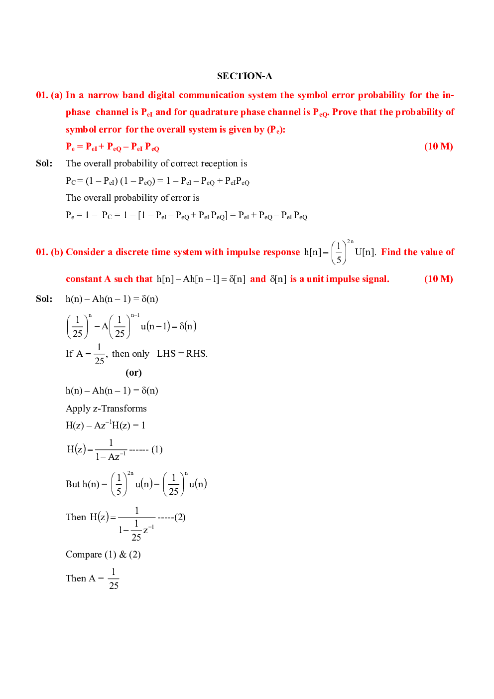 IES Mains Electronics And Telecommunication  Engineering 2019 Question Paper With Answer Paper-2 - Page 2