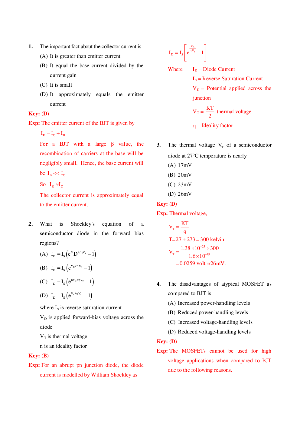 IES Pre Electrical  Engineering 2019 Question Paper With Answer Paper-2 - Page 2