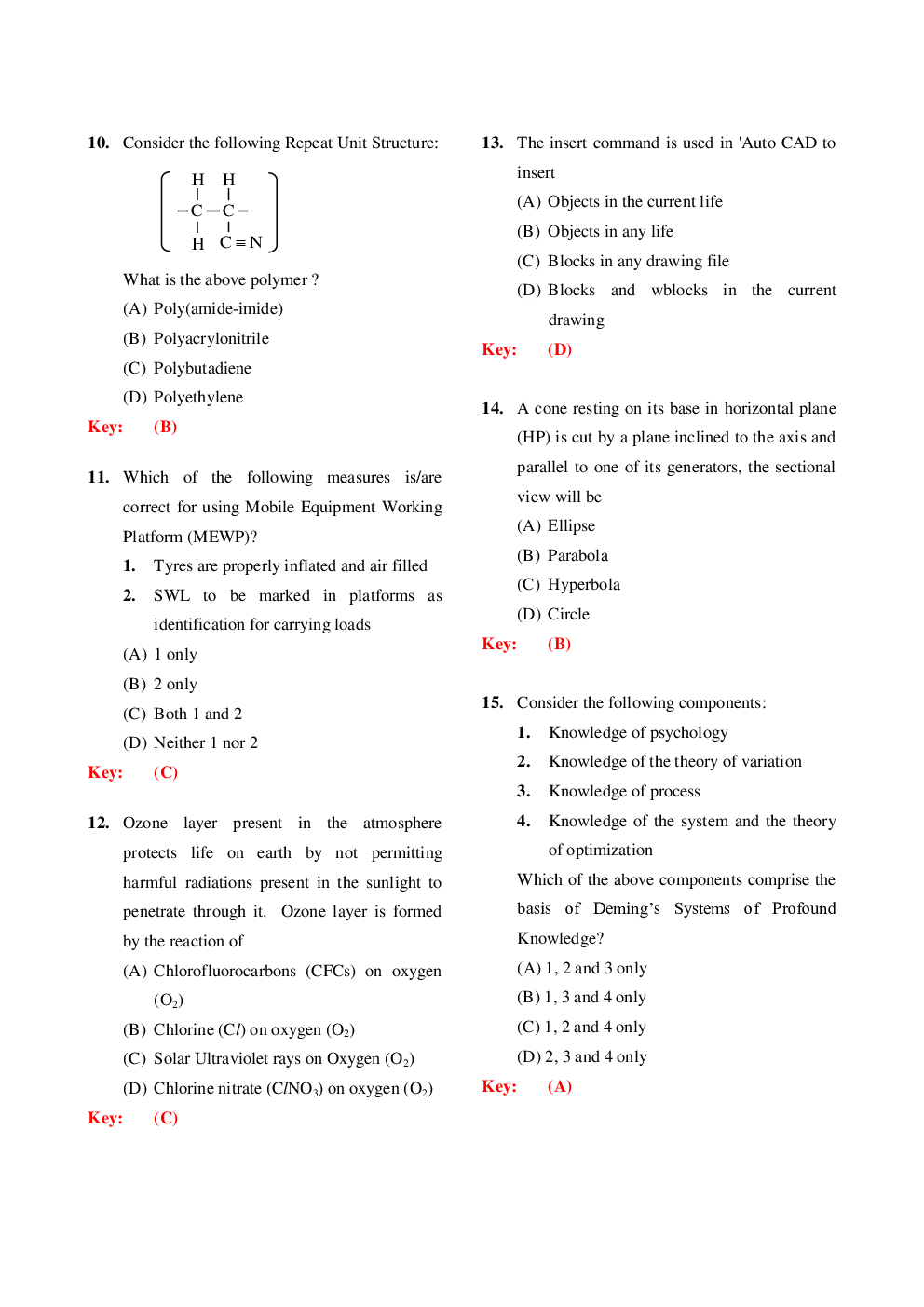 IES Pre General Studies And Engineering Aptitude 2019 Question Paper With Answer Paper-1 - Page 4
