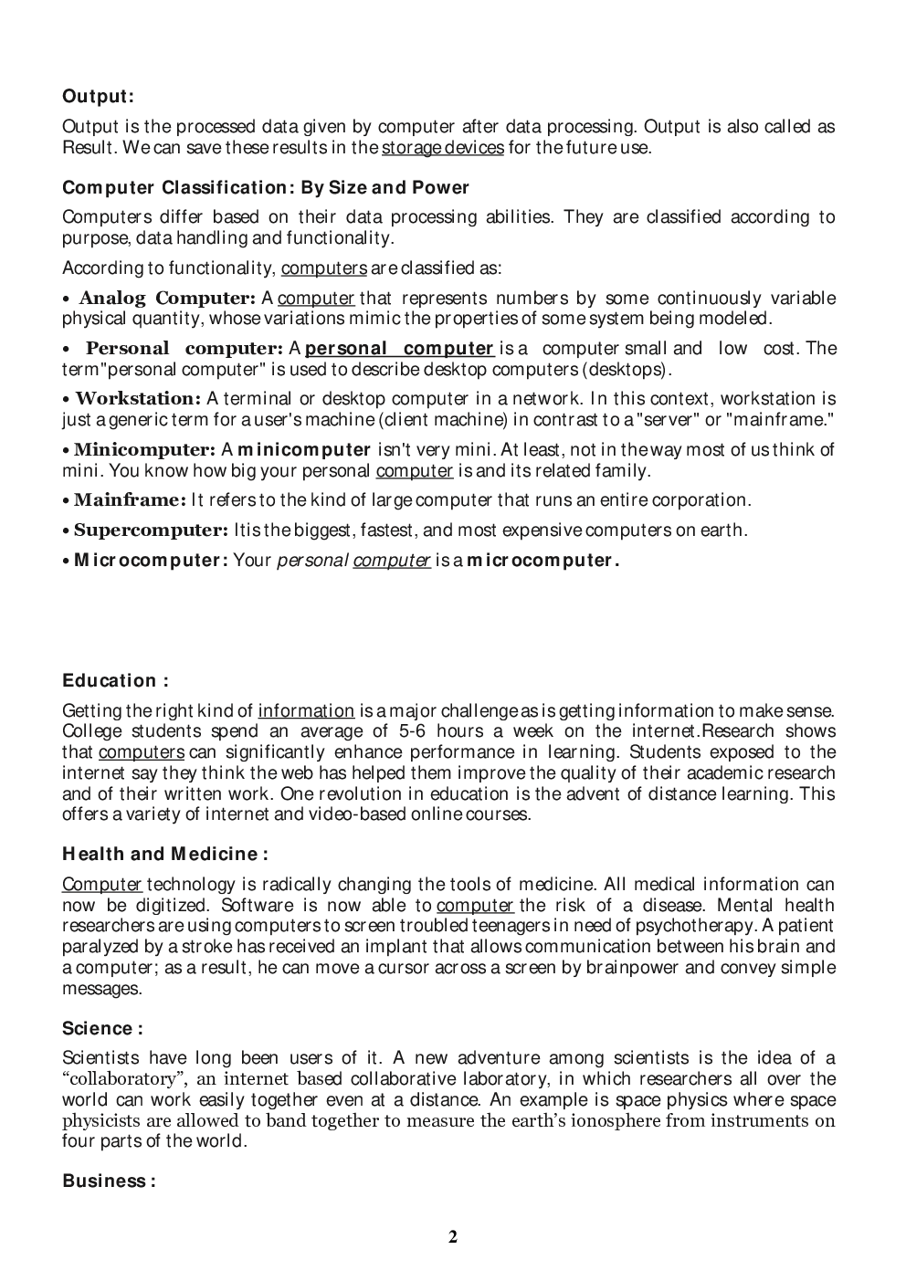 IES Study Material For Electrical Engineering Paper I Computer Fundamentals - Page 3
