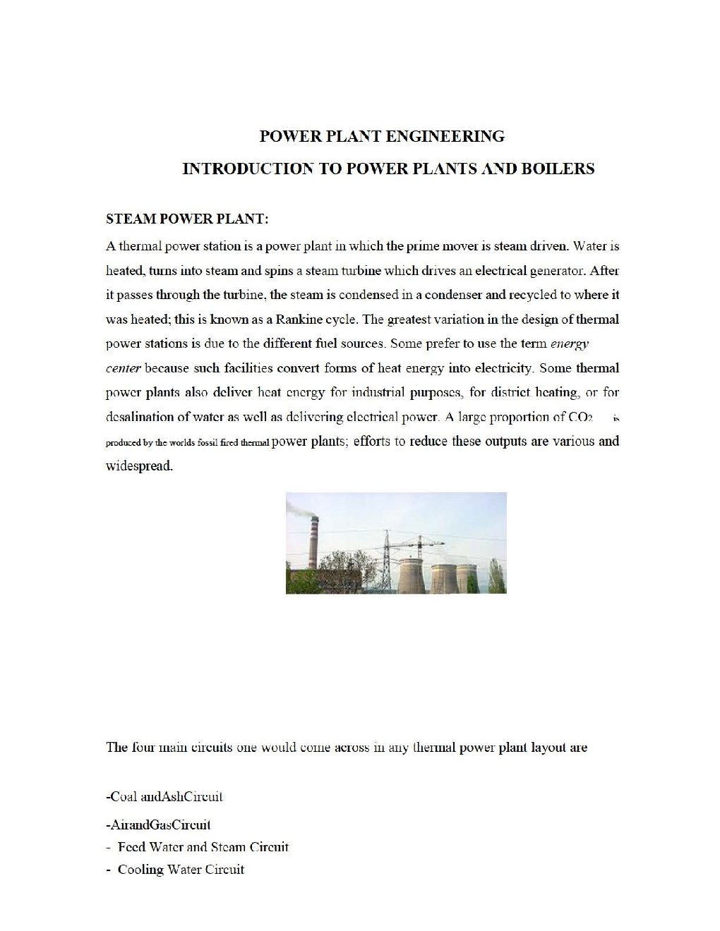 IES Study Material For Mechanical Engineering Paper I Power Plant Engineering - Page 2