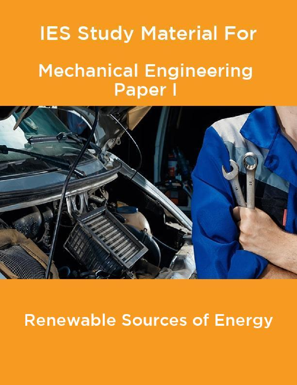 IES Study Material For Mechanical Engineering Paper I Renewable Sources of Energy - Page 1