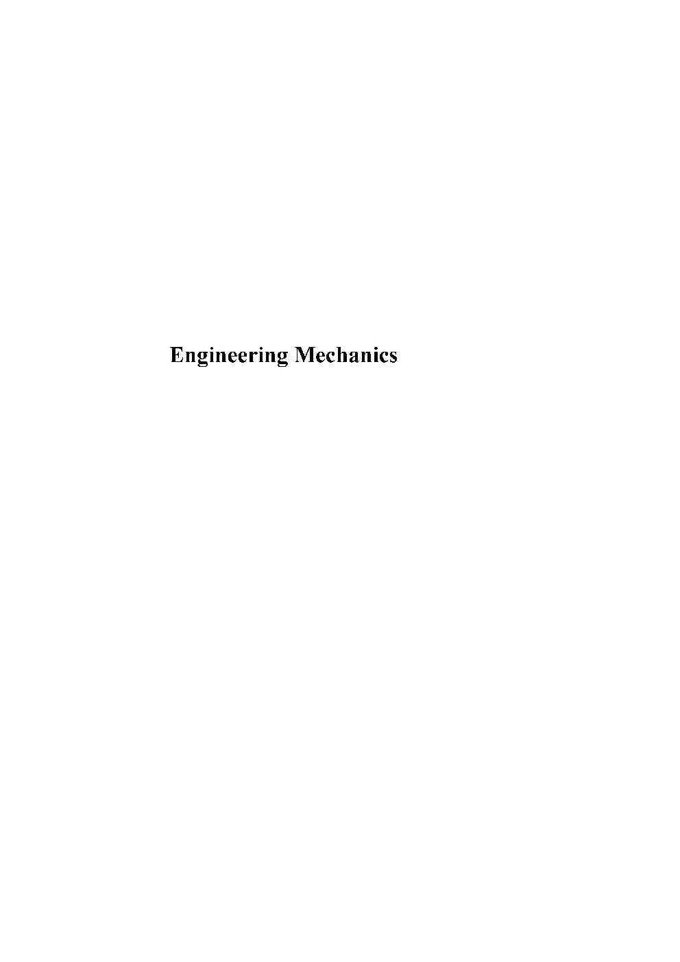 IES Study Material For Mechanical Engineering Paper II Engineering Mechanics - Page 2