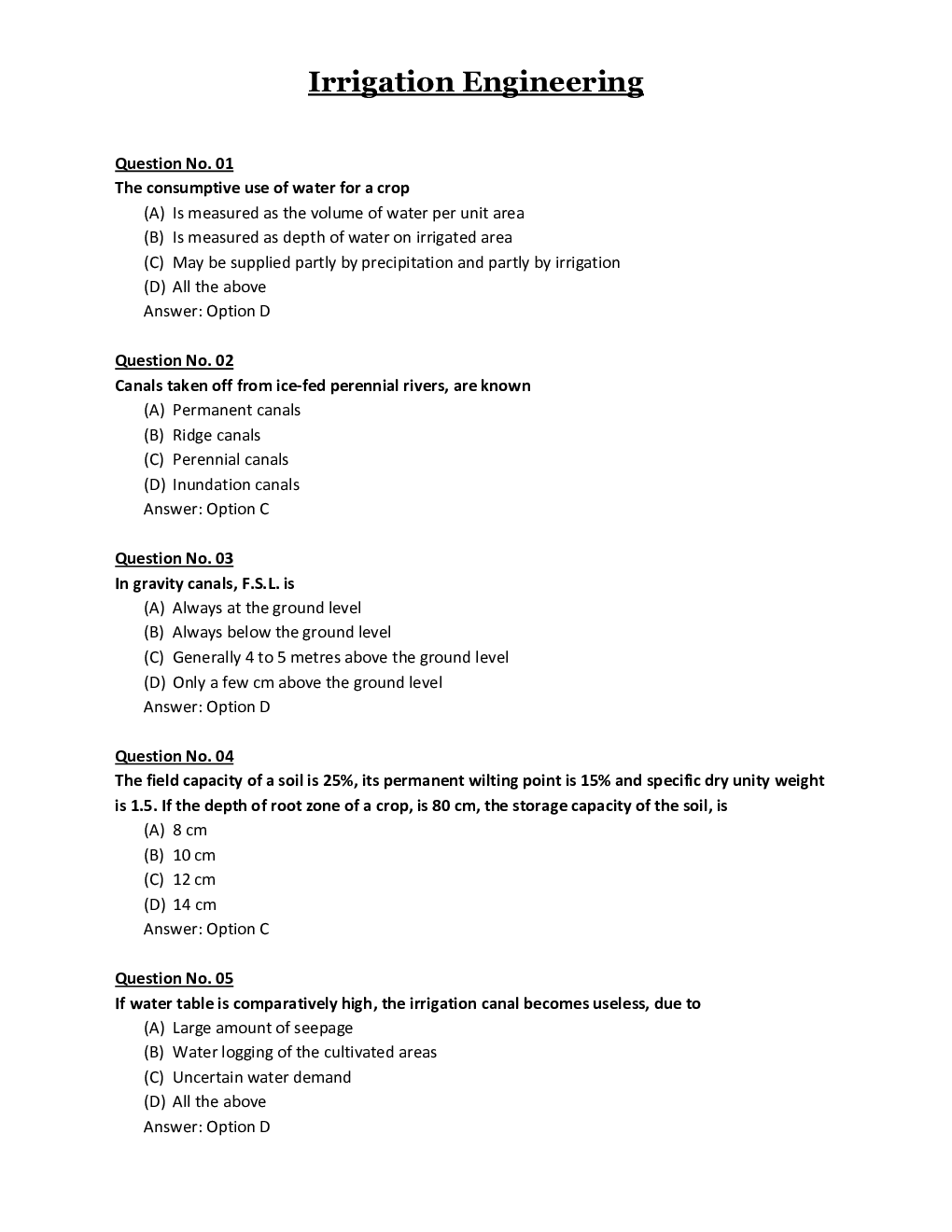 IES Civil Engineering MCQs With Solution  - Page 2