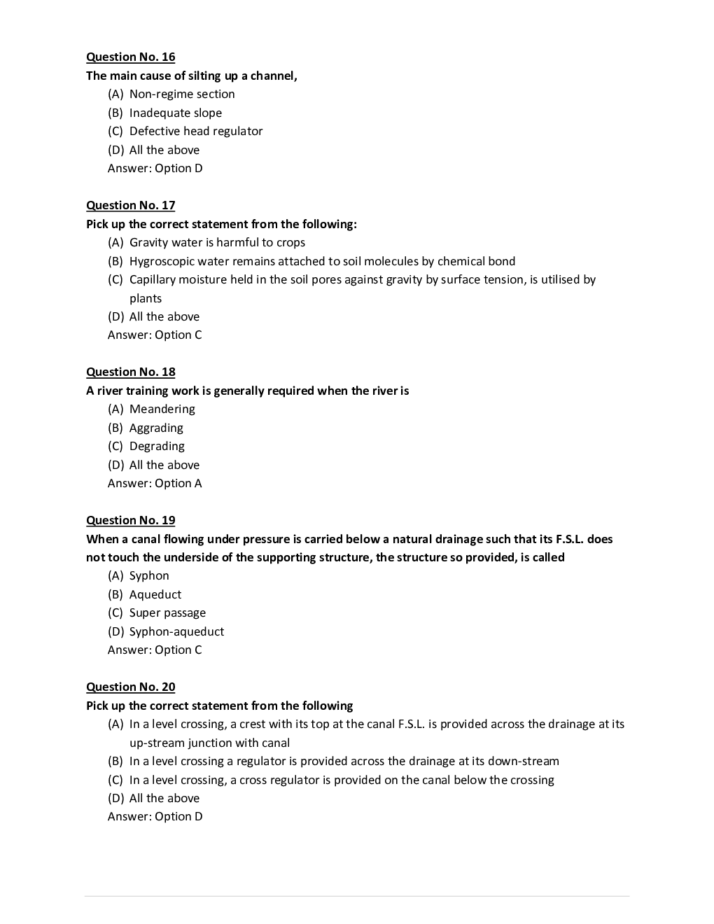 IES Civil Engineering MCQs With Solution  - Page 5