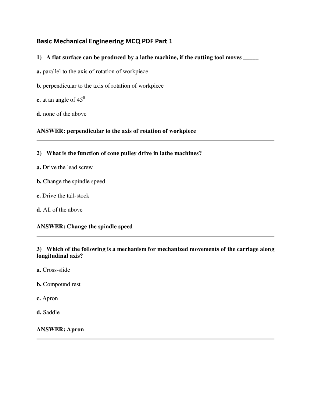 IES Mechanical Engineering MCQs With Solution  - Page 2