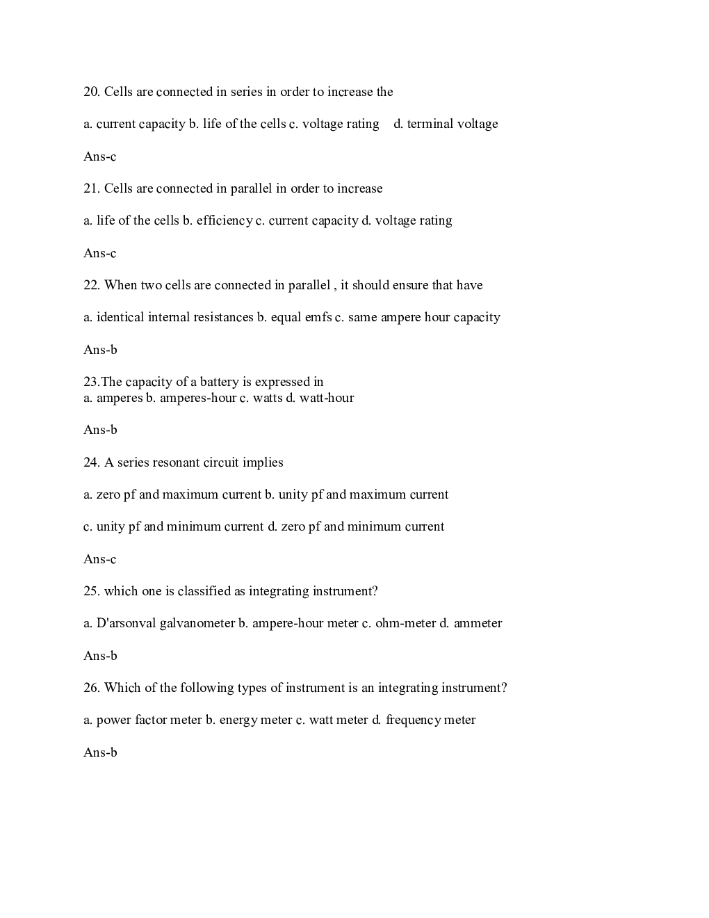 IES Electrical Engineering MCQs With Solution  - Page 5