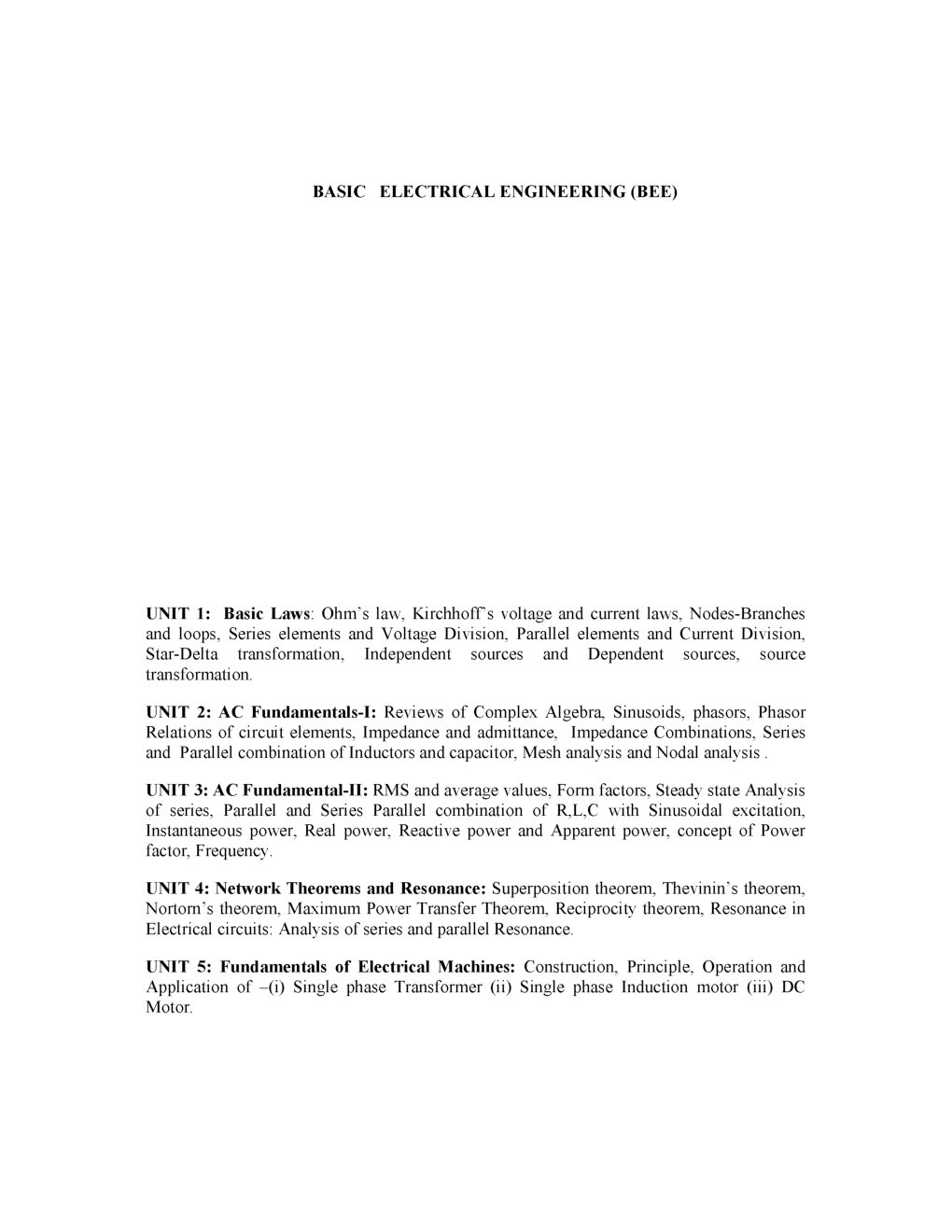 IES Basic Electrical Engineering Study Material For Electronic Telecommunication Engineering Paper-1 - Page 5