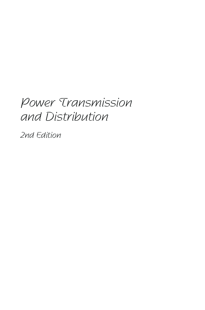 Power Transmission And Distribution Second Edition - Page 2