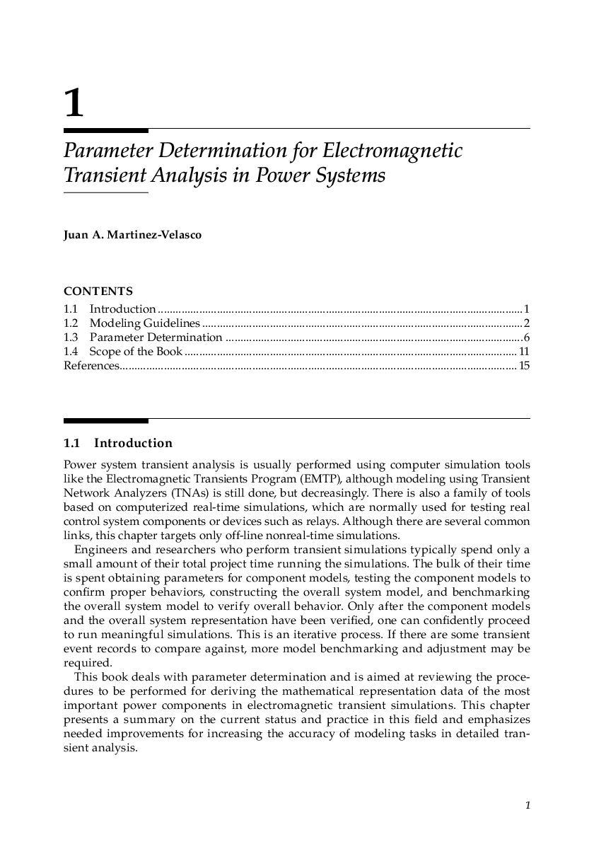 Power System Transients Parameter Determination - Page 4