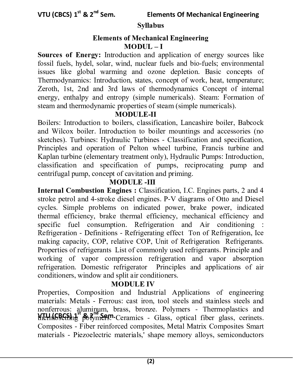 Elements Of Mechanical Engineering For VTU  B.E. 1st & 2nd Sem - Page 3