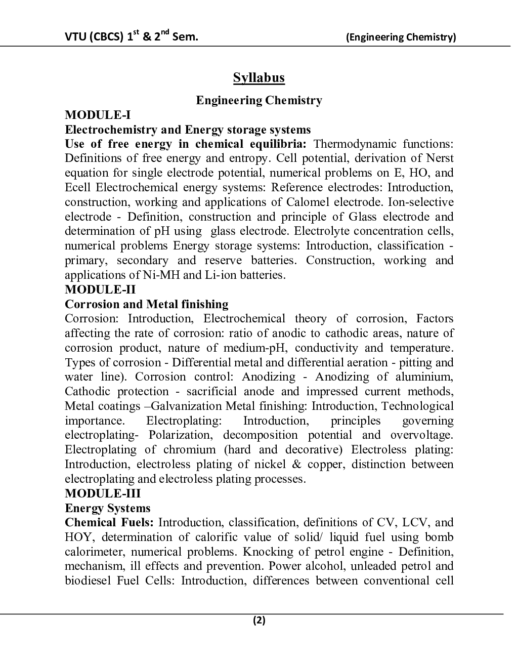 Engineering Chemistry For VTU  B.E. 1st & 2nd Sem - Page 3