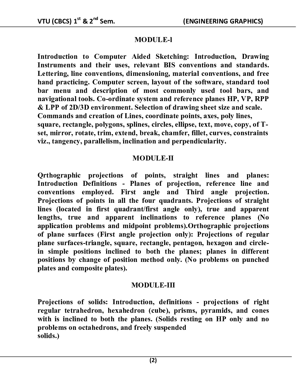 Engineering Graphics For VTU  B.E. 1st & 2nd Sem - Page 3