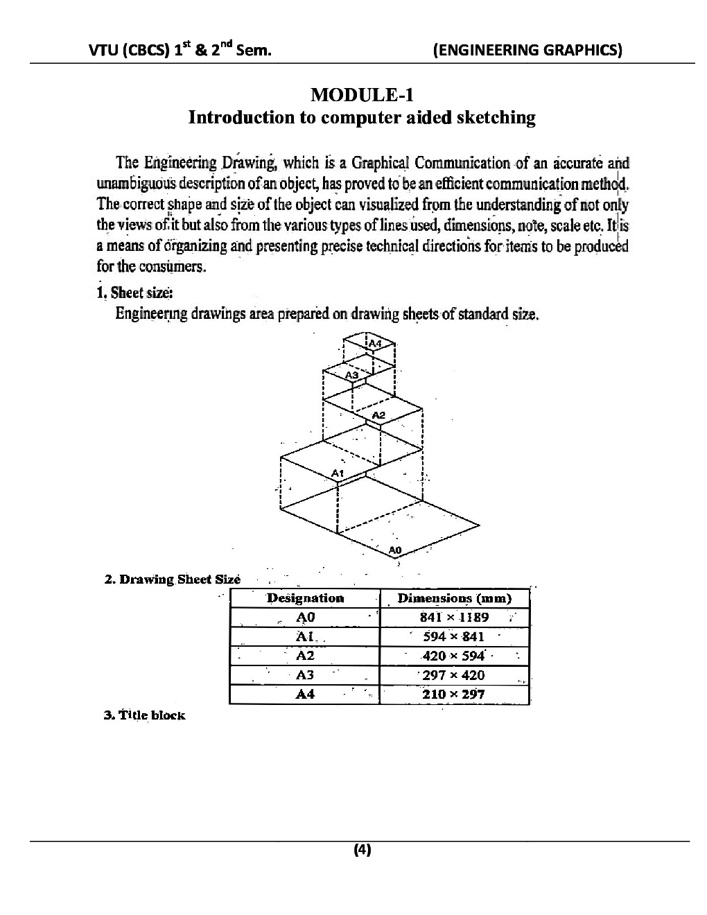 Engineering Graphics For VTU  B.E. 1st & 2nd Sem - Page 5