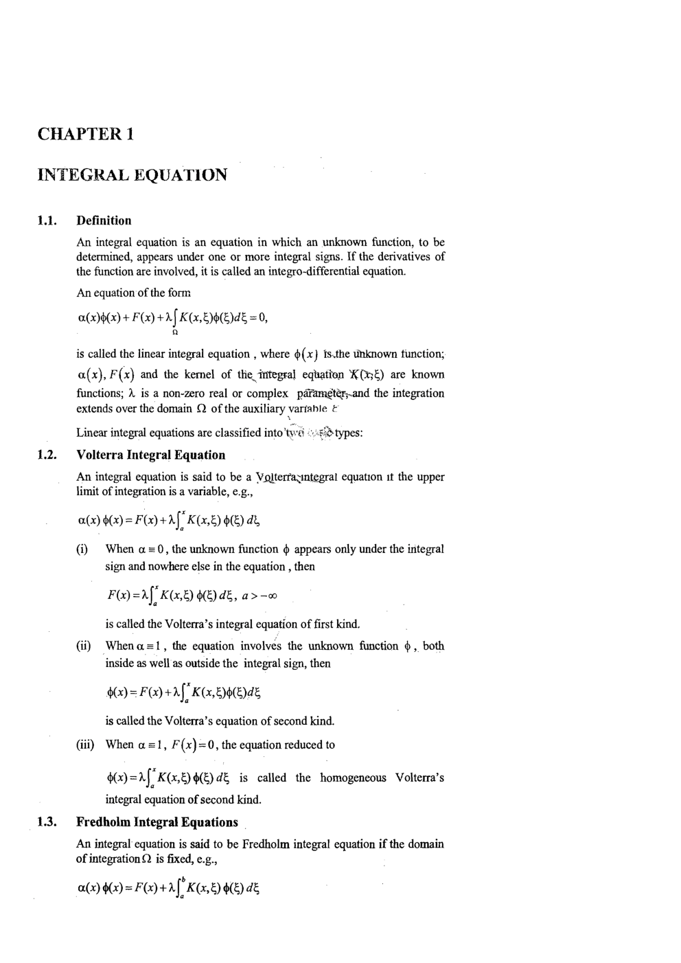 Linear Integral Equations CSIR NET Mathematical Science Study Notes - Page 5