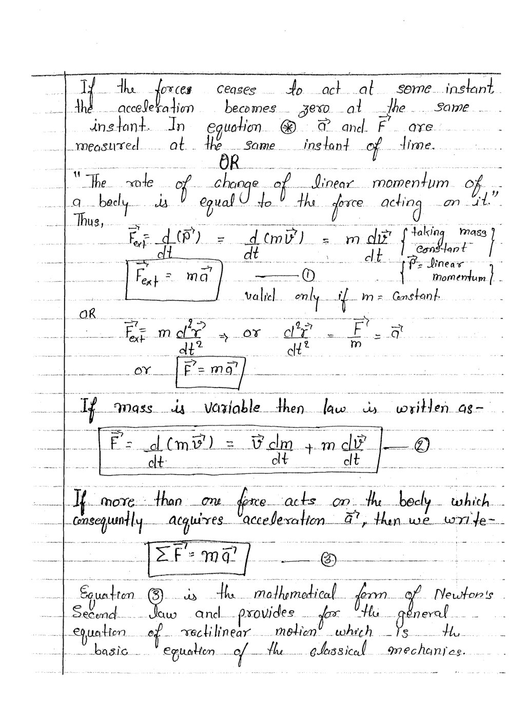 Classical Mechanics CSIR NET Physical Science Study Notes - Page 5
