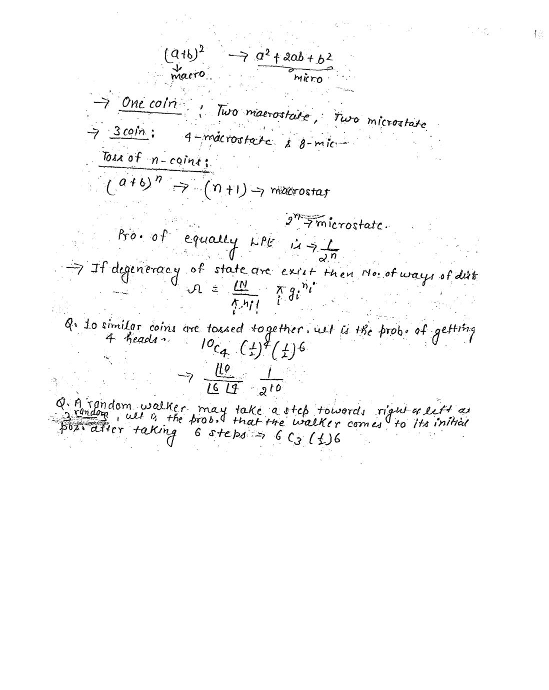 Statical Physics And Electronics CSIR NET Physical Science Study Notes - Page 3