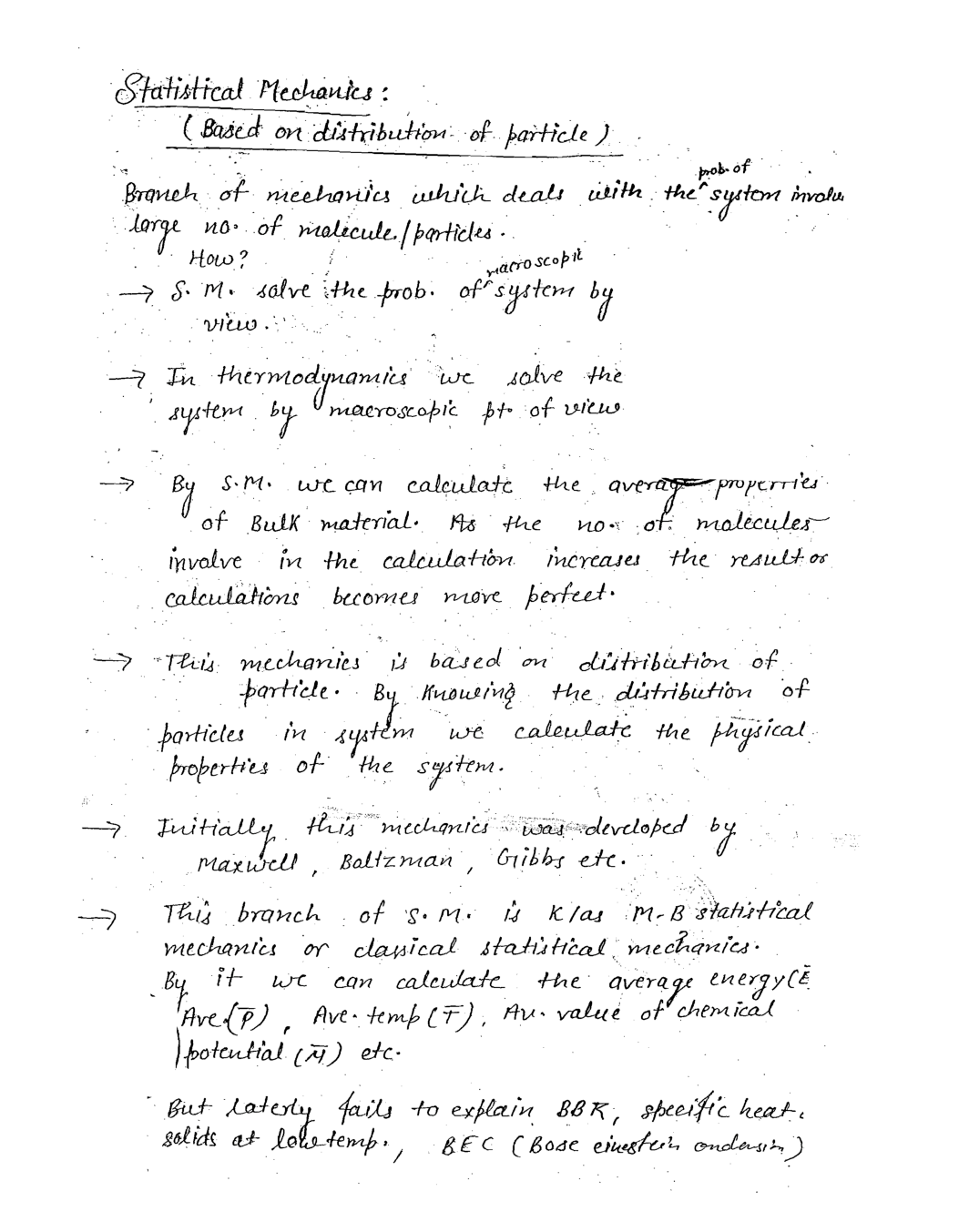 Statical Physics And Electronics CSIR NET Physical Science Study Notes - Page 4