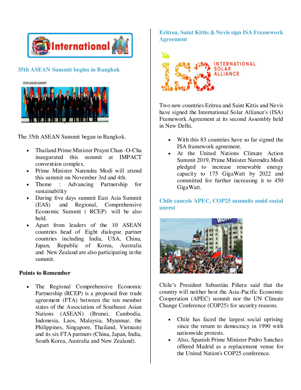 Current Affairs Capsule & Quiz For Competitive Exams November 2019 - Page 3