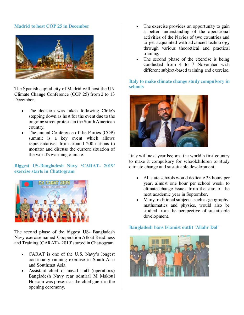 Current Affairs Capsule & Quiz For Competitive Exams November 2019 - Page 4