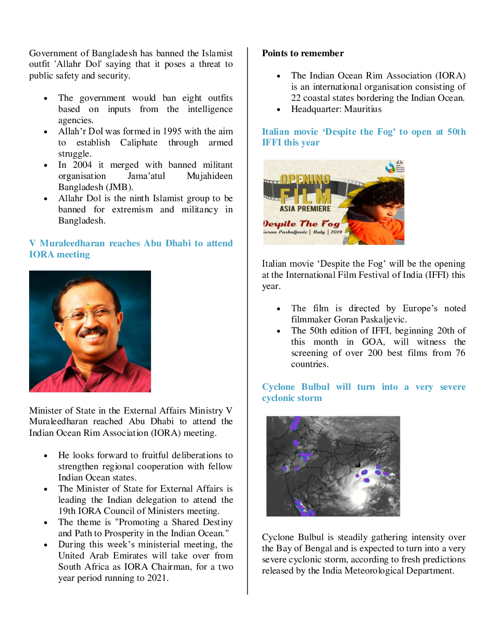 Current Affairs Capsule & Quiz For Competitive Exams November 2019 - Page 5