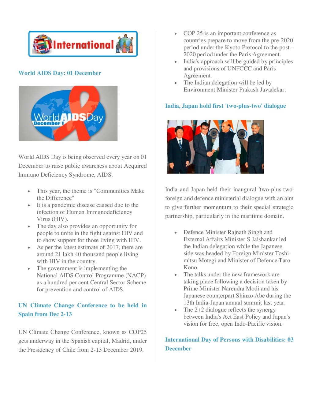 Current Affairs Capsule & Quiz For Competitive Exams December 2019 - Page 3