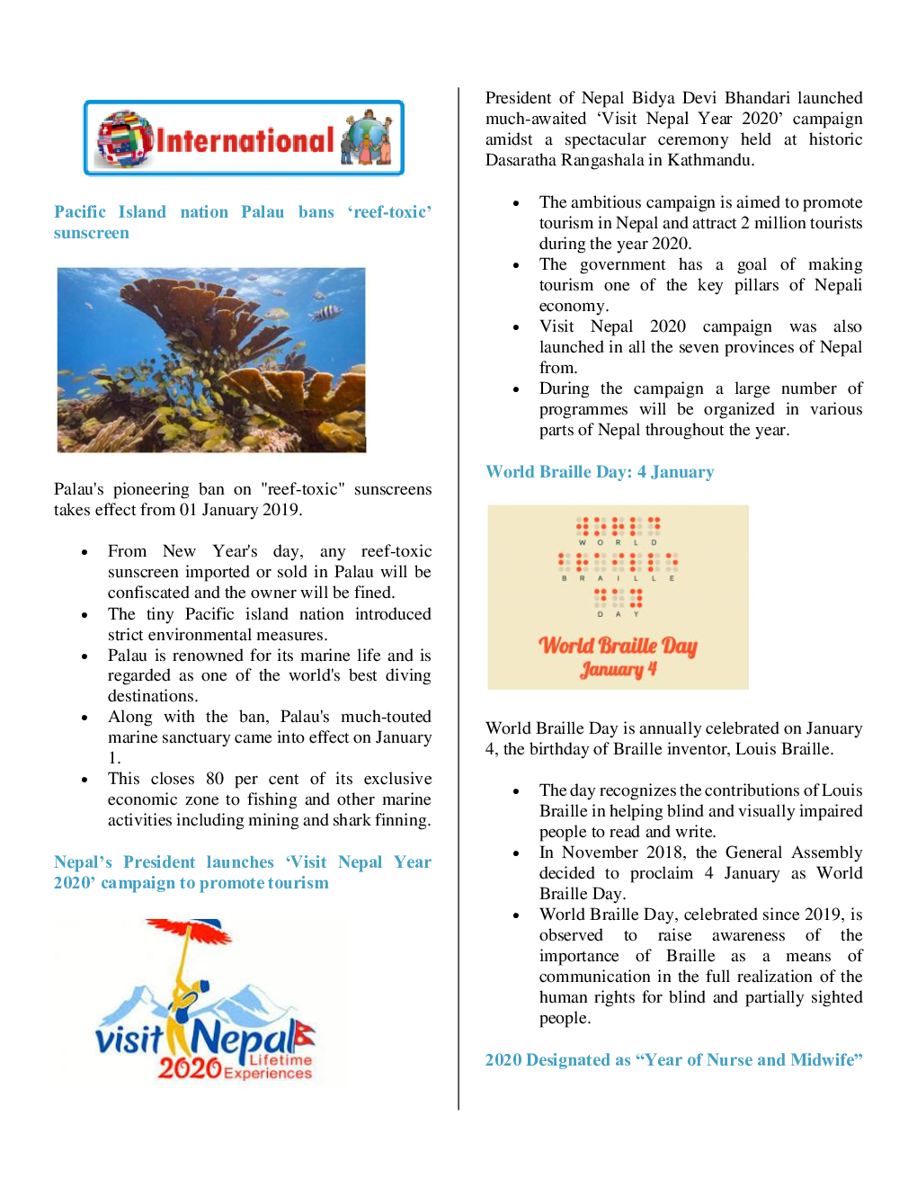 Current Affairs Capsule & Quiz For Competitive Exams January 2020 - Page 3