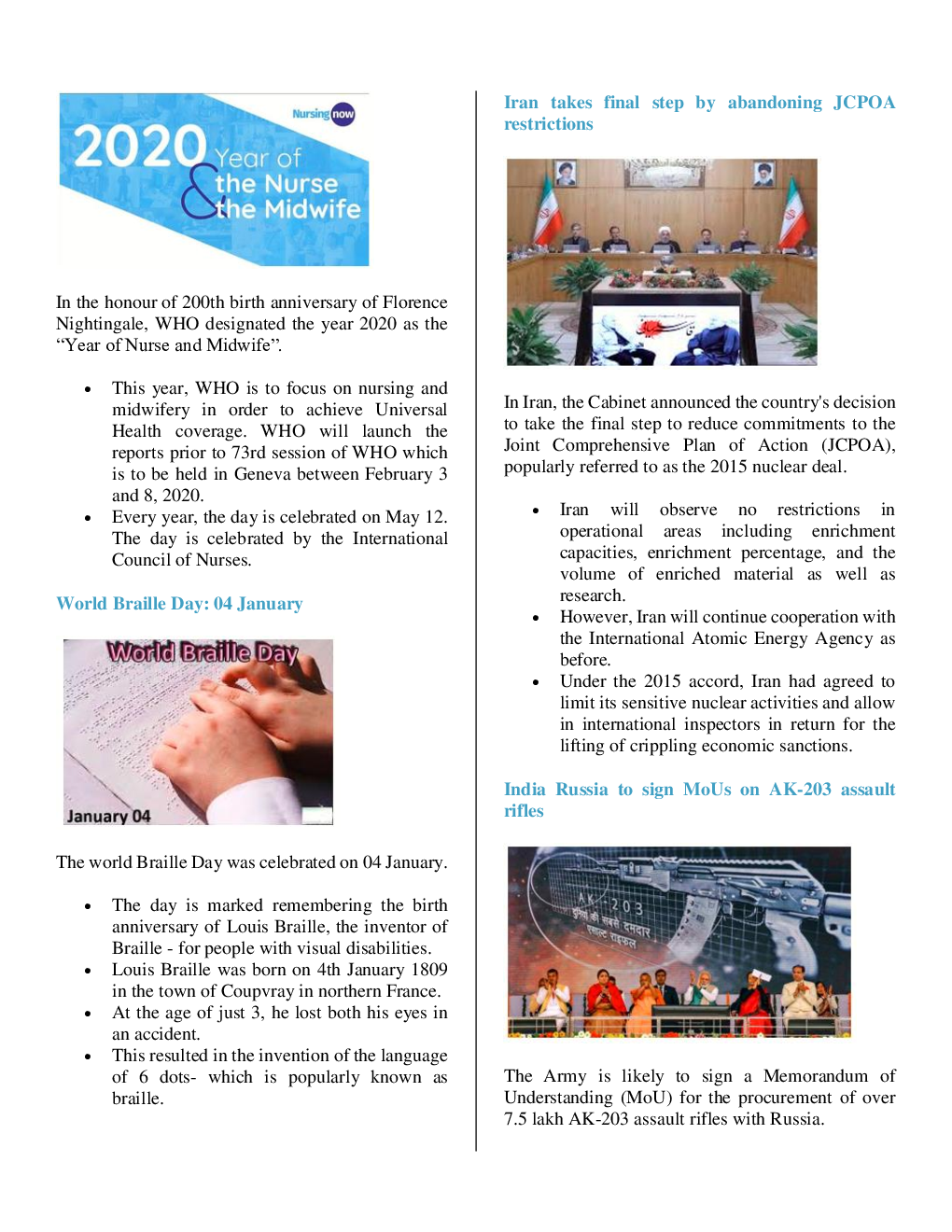 Current Affairs Capsule & Quiz For Competitive Exams January 2020 - Page 4