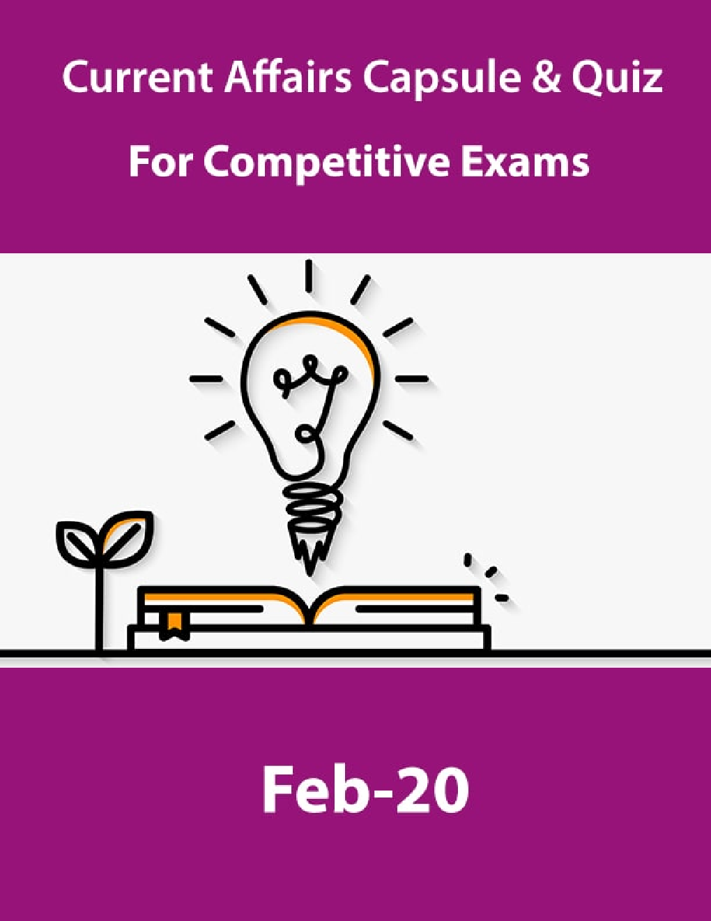 Current Affairs Capsule & Quiz For Competitive Exams February 2020 - Page 1