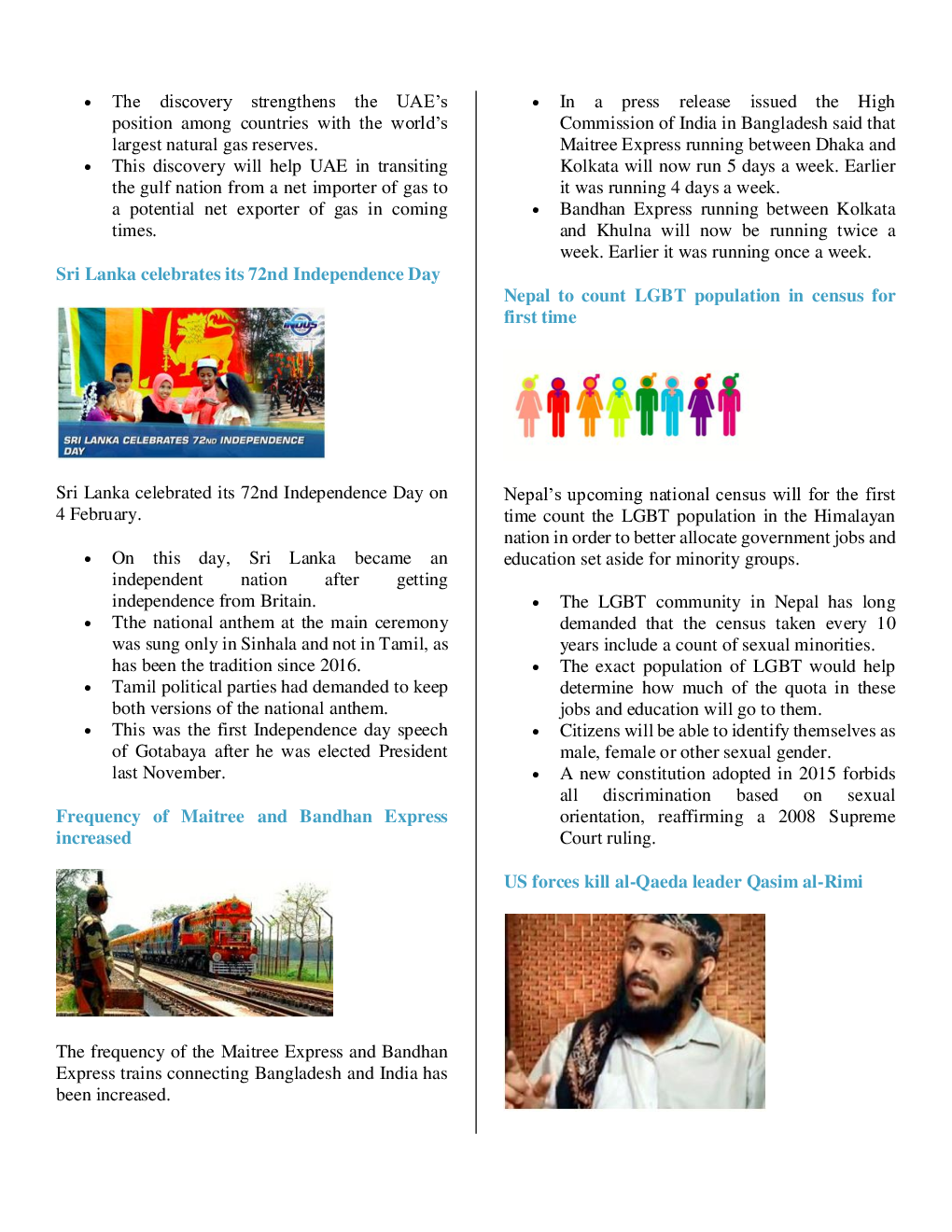 Current Affairs Capsule & Quiz For Competitive Exams February 2020 - Page 5