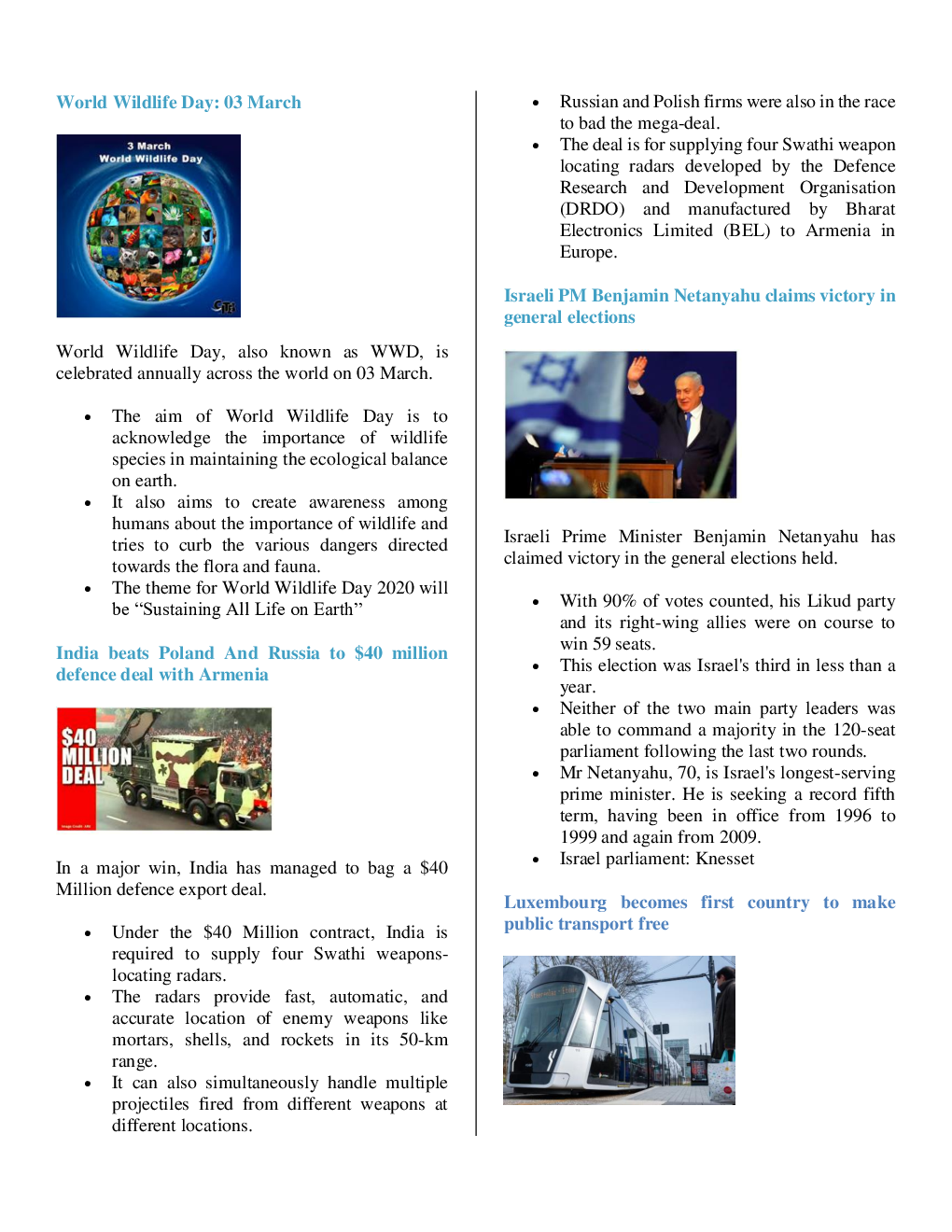 Current Affairs Capsule & Quiz For Competitive Exams March 2020 - Page 4