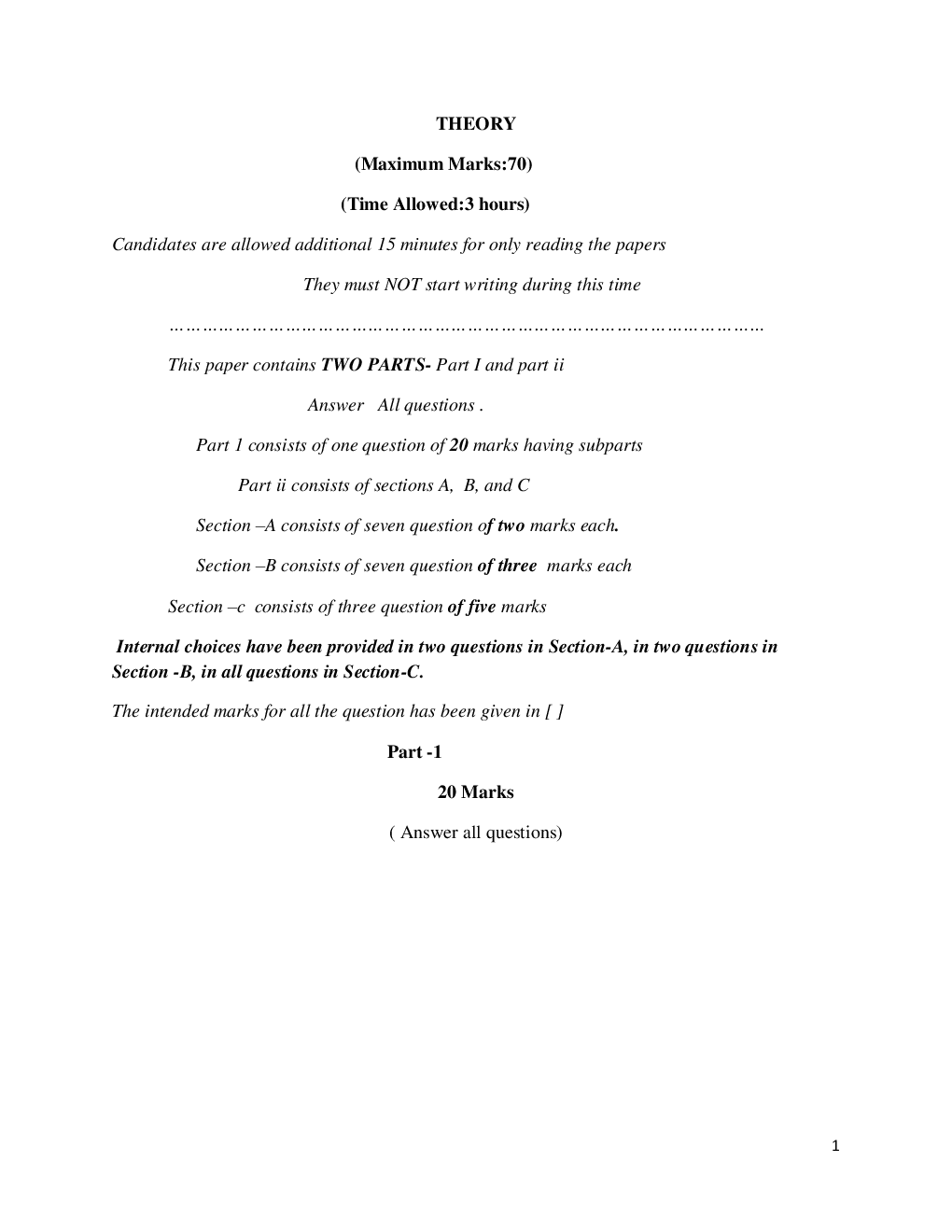 ISC Sample Question Paper Biology For Class-11 - Page 2