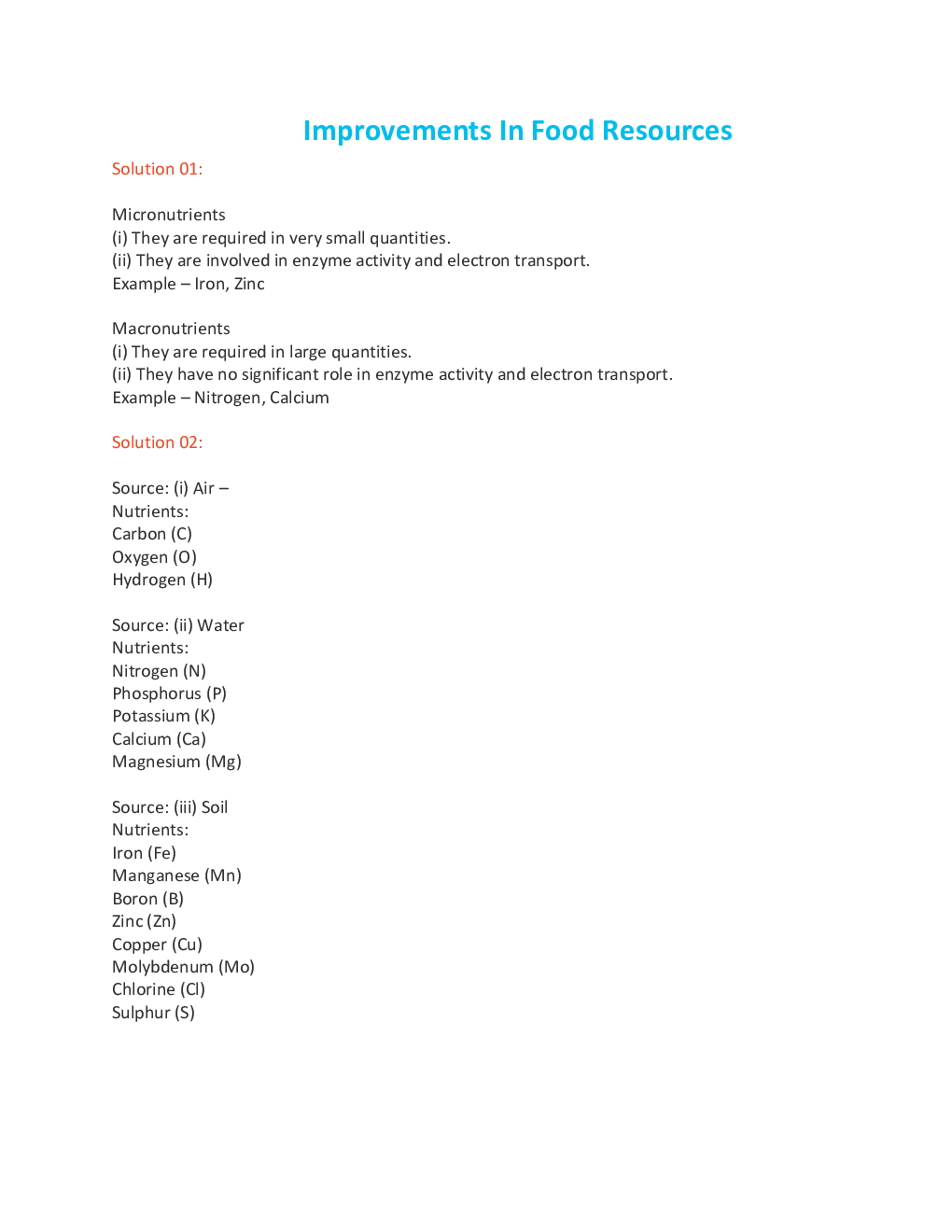 Lakhmir Singh & Manjit Kaur Solution Biology For Class - IX - Page 2