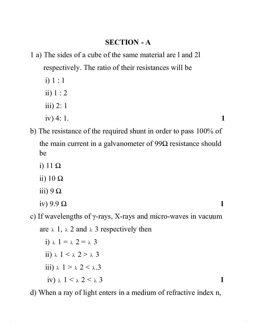 UP Board 2020 Previous Year Question Papers Physics Class 12 - Page 3