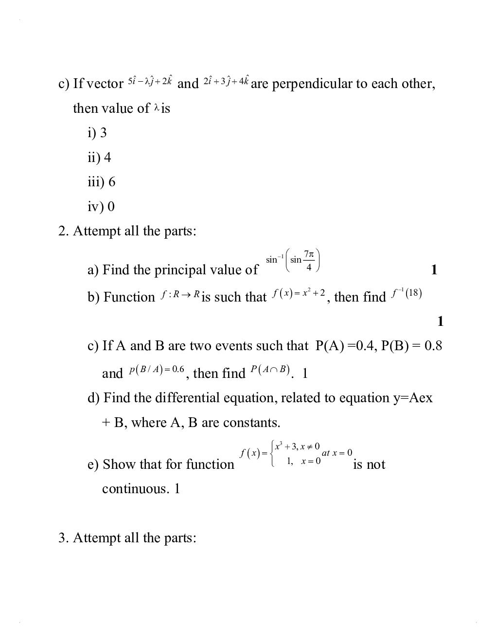 UP Board 2020 Previous Year Question Papers Maths Class 12 - Page 4